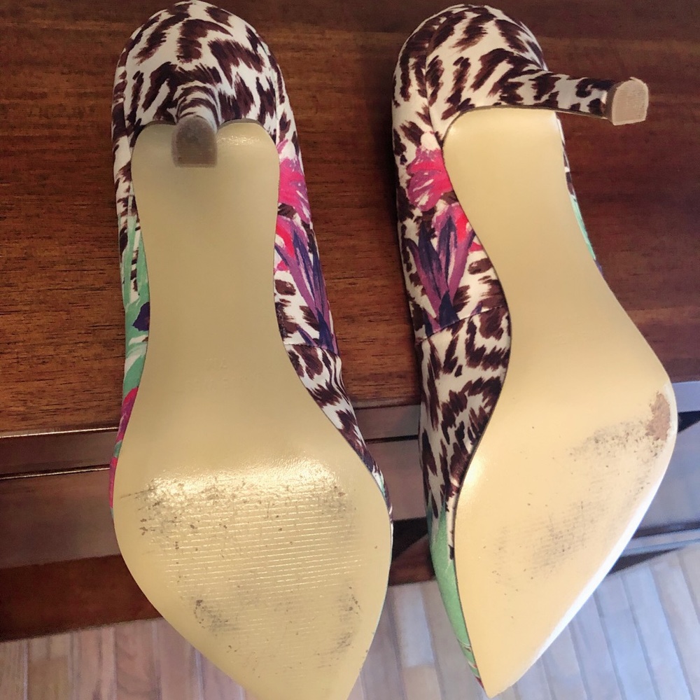 Nine West floral heel - Picture 4 of 4